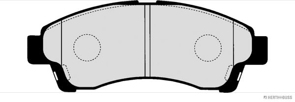 HERTH+BUSS JAKOPARTS Комплект тормозных колодок, дисковый тормоз J3603054